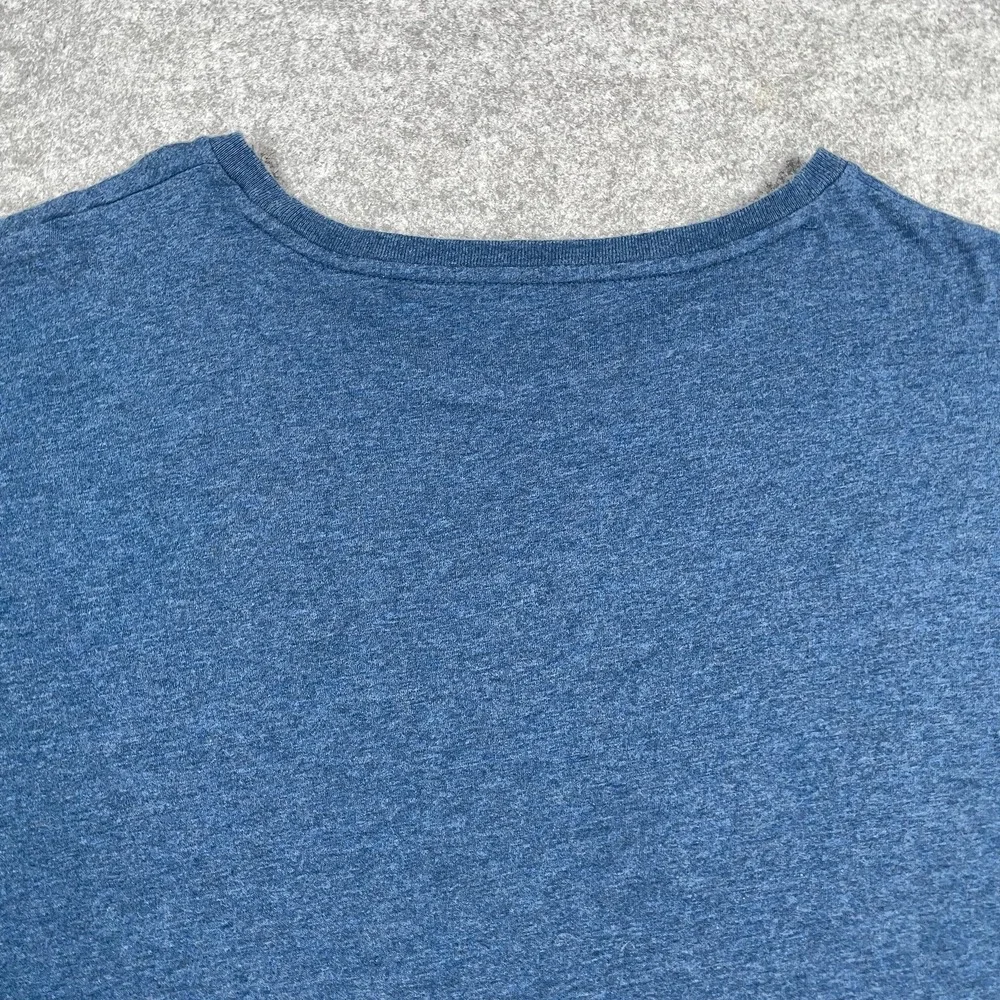 Polo Ralph Lauren Mens T-Shirt XXL Blue Heathered Cotton Pony Logo